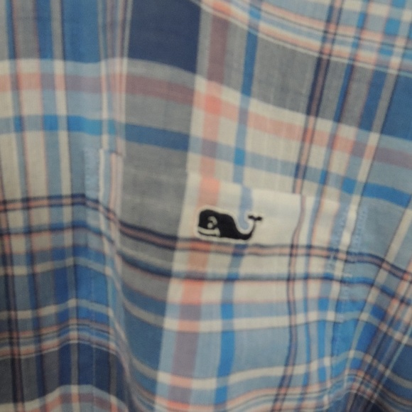 Vineyard Vines Men's Size M Plaid Button Down - Picture 2 of 4